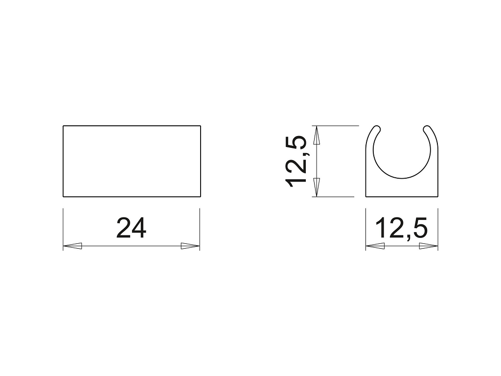 Sensore per anta da Incasso/Esterno 24v Poly IR IP20 due Funzioni Nero - immagine 5